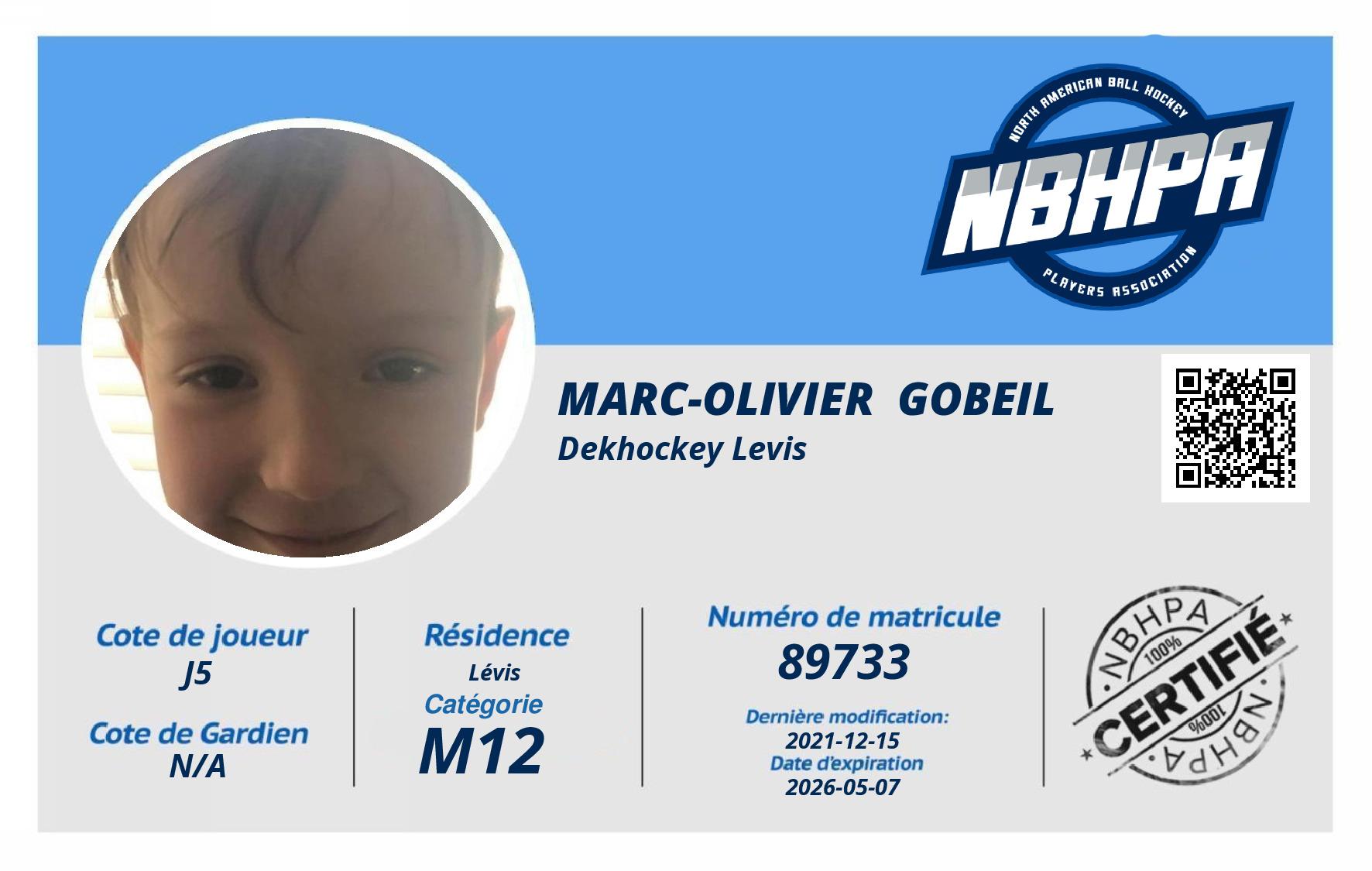 Marc-Olivier  Gobeil
