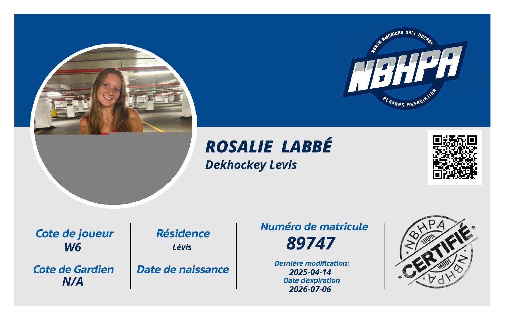 Rosalie  Labbé