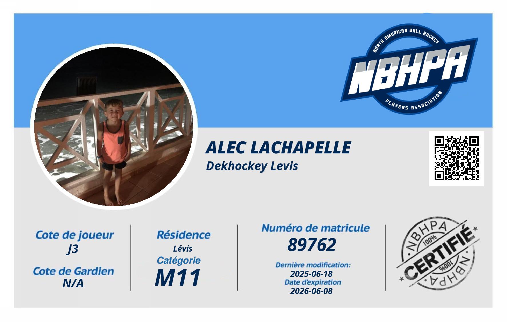 Alec Lachapelle 