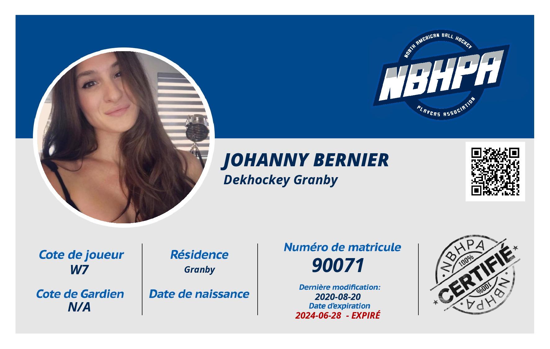Johanny Bernier