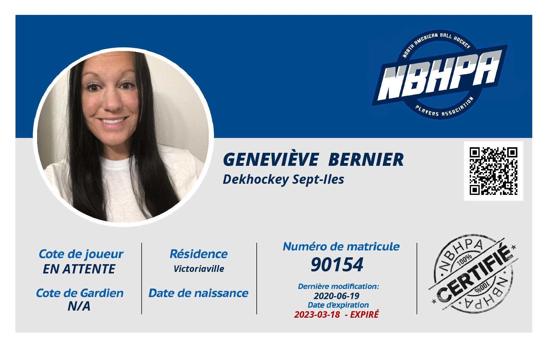 Geneviève  Bernier