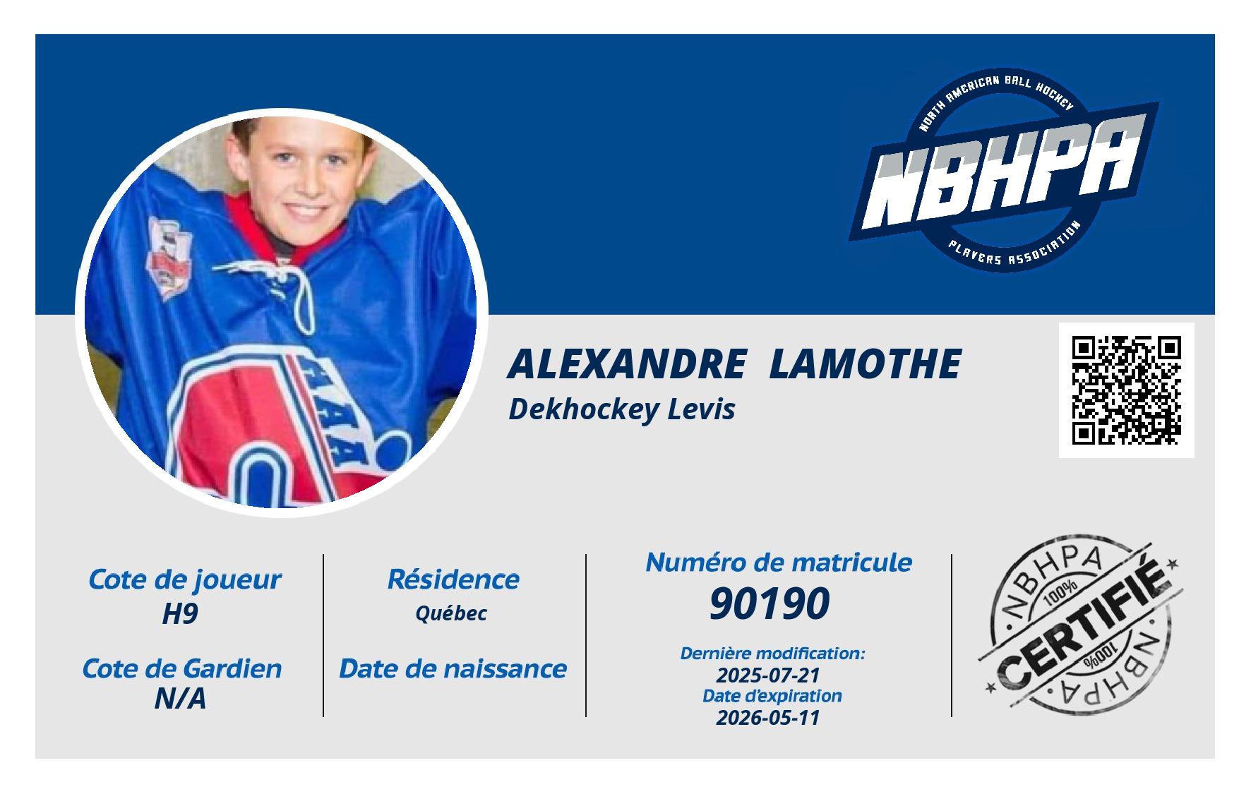 Alexandre  Lamothe 