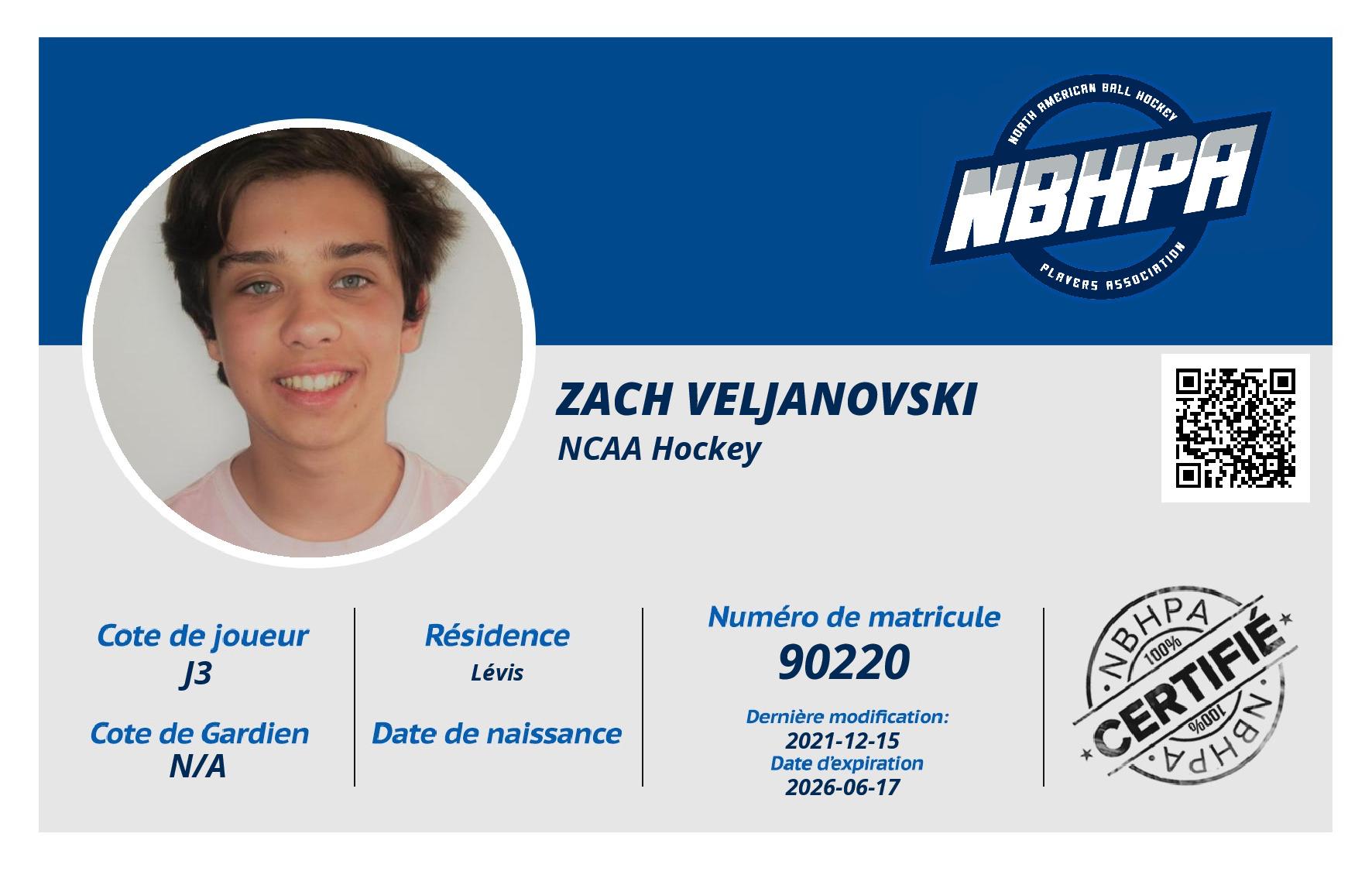 Zach Veljanovski