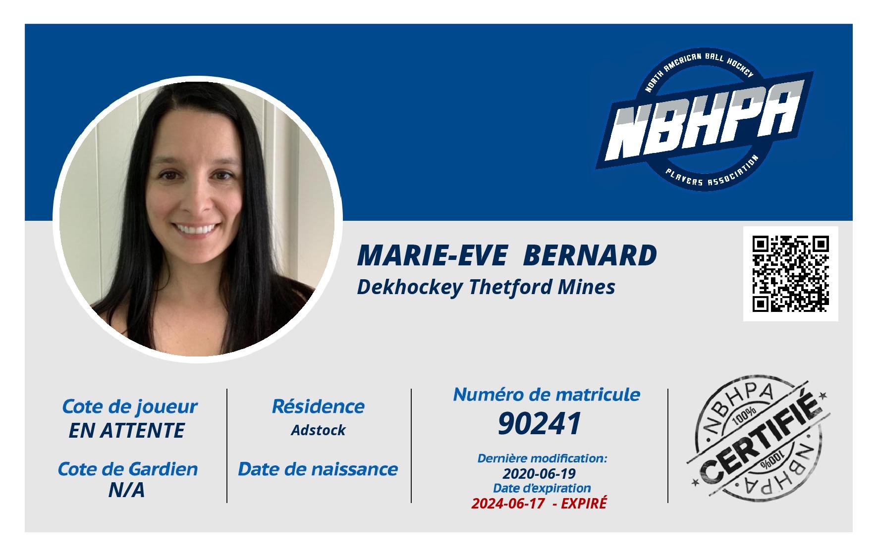 Marie-Eve  Bernard 