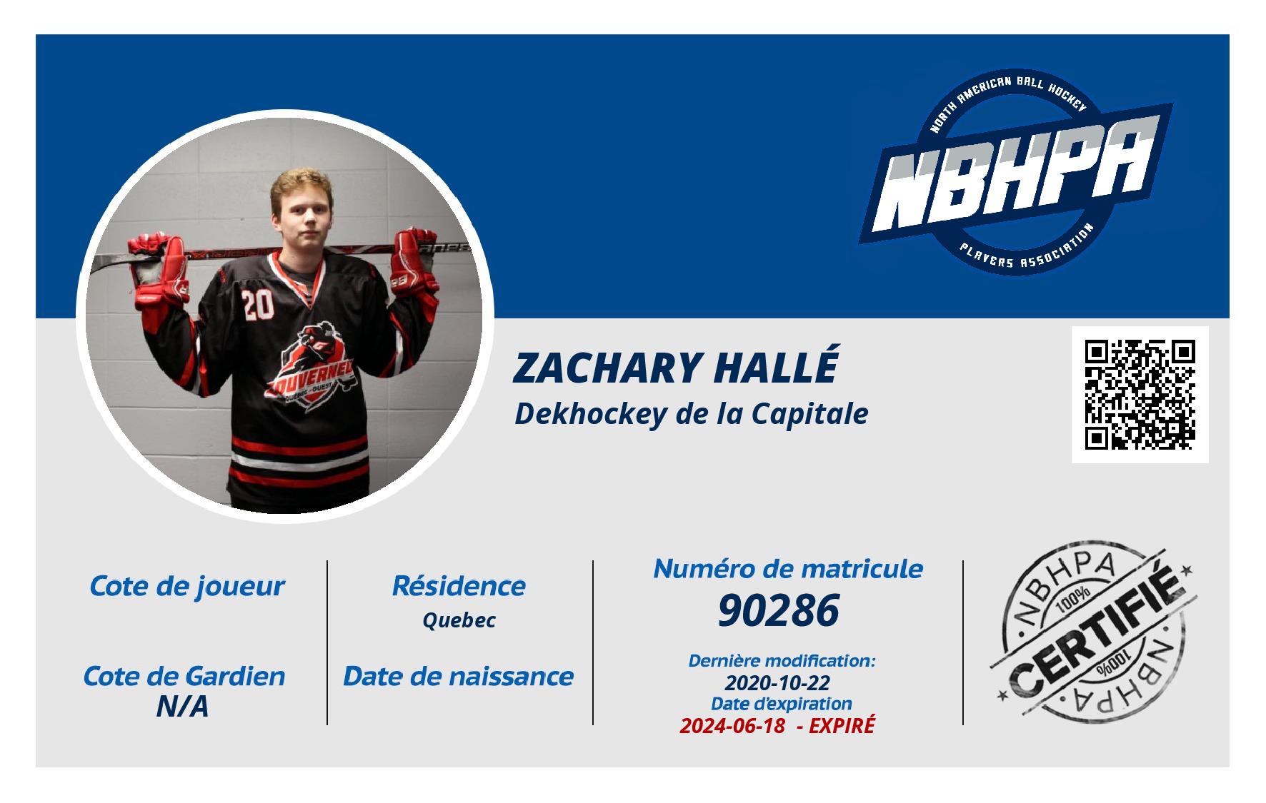Zachary Hallé