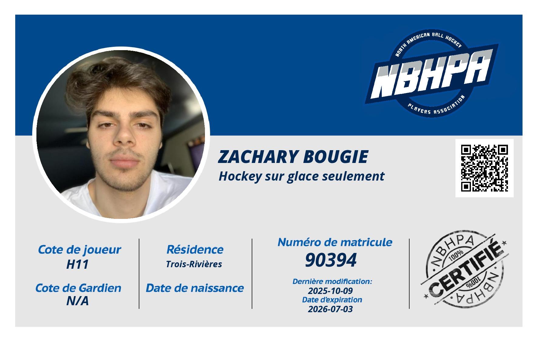 Zachary Bougie