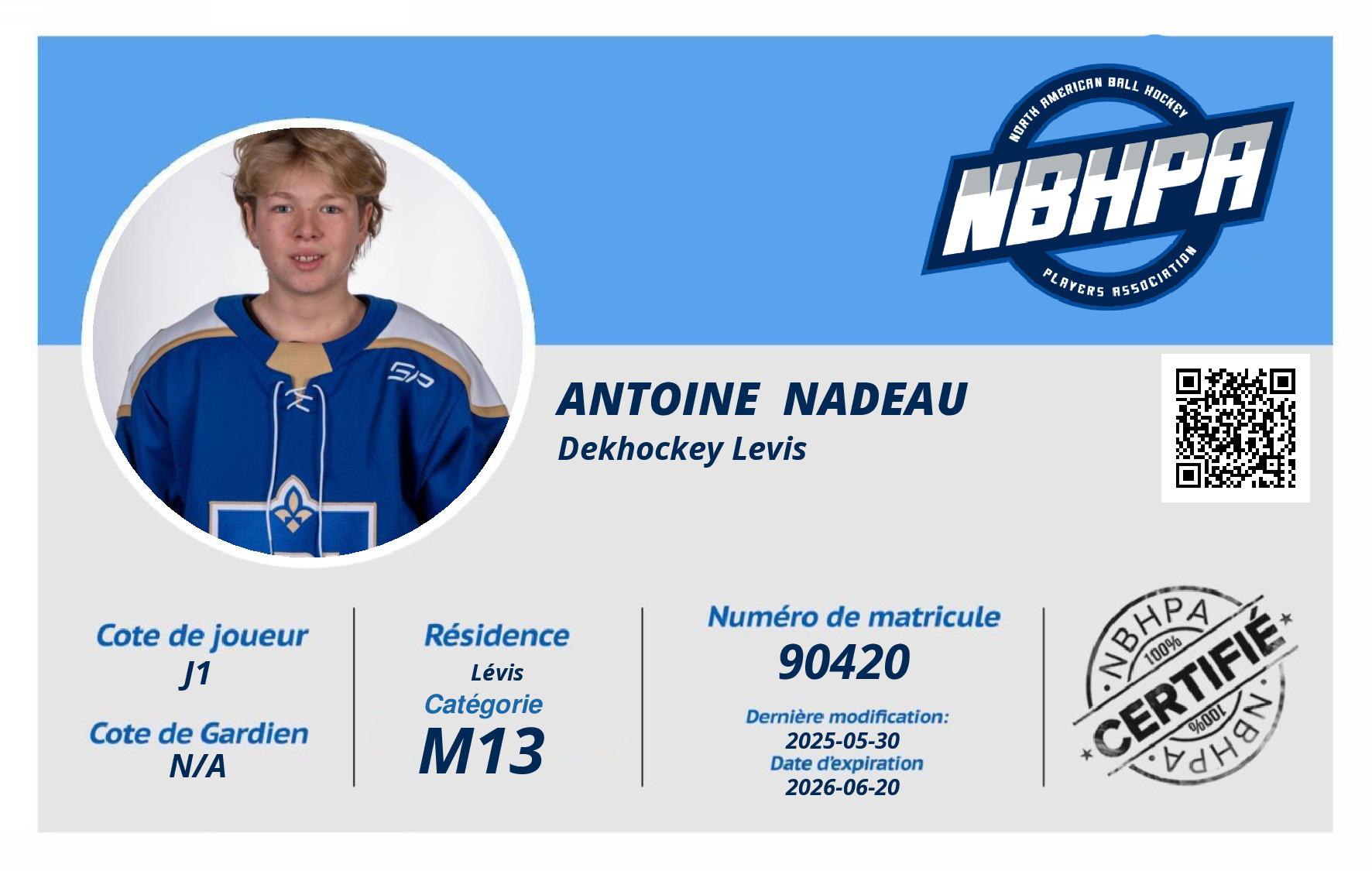 Antoine  Nadeau