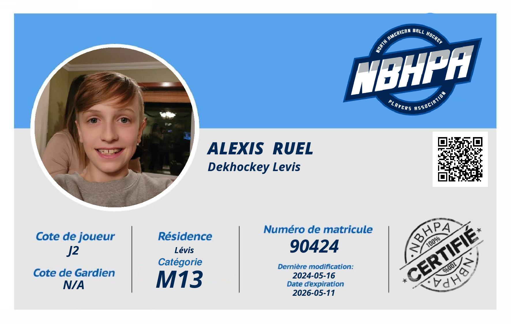 Alexis  Ruel