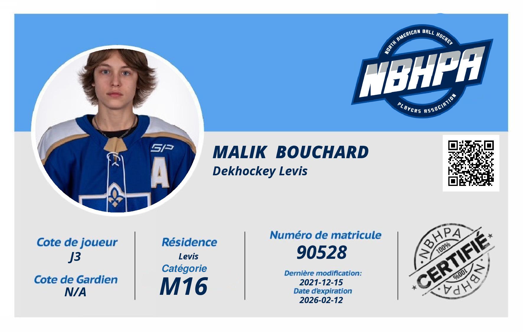 Malik  Bouchard 