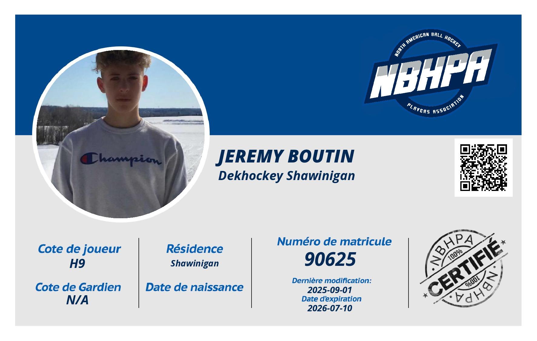 Jeremy Boutin