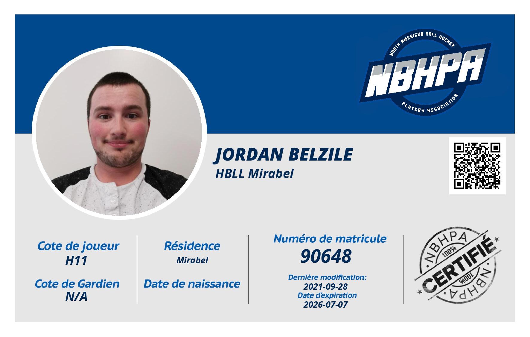 Jordan Belzile
