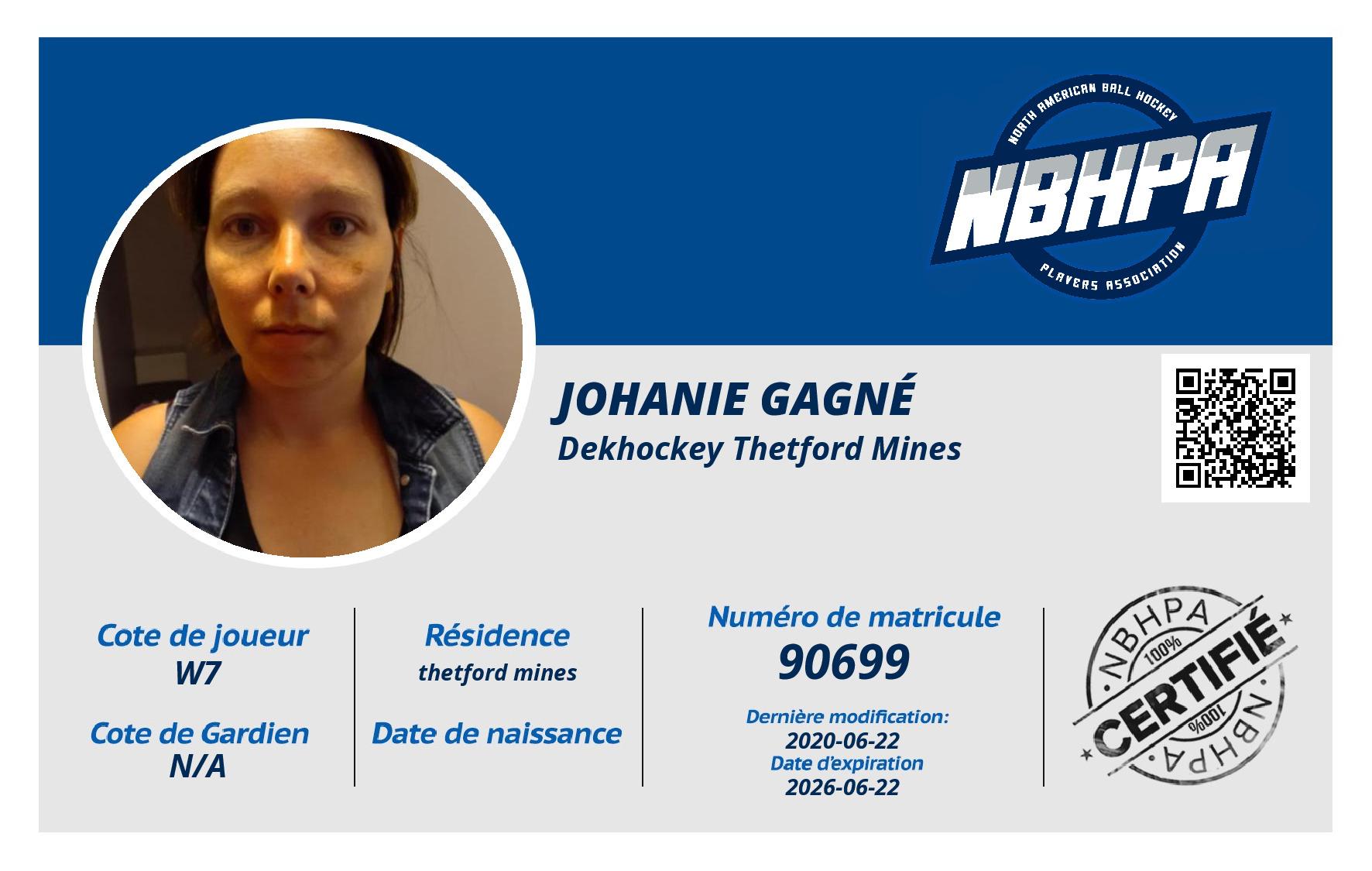 Johanie Gagné