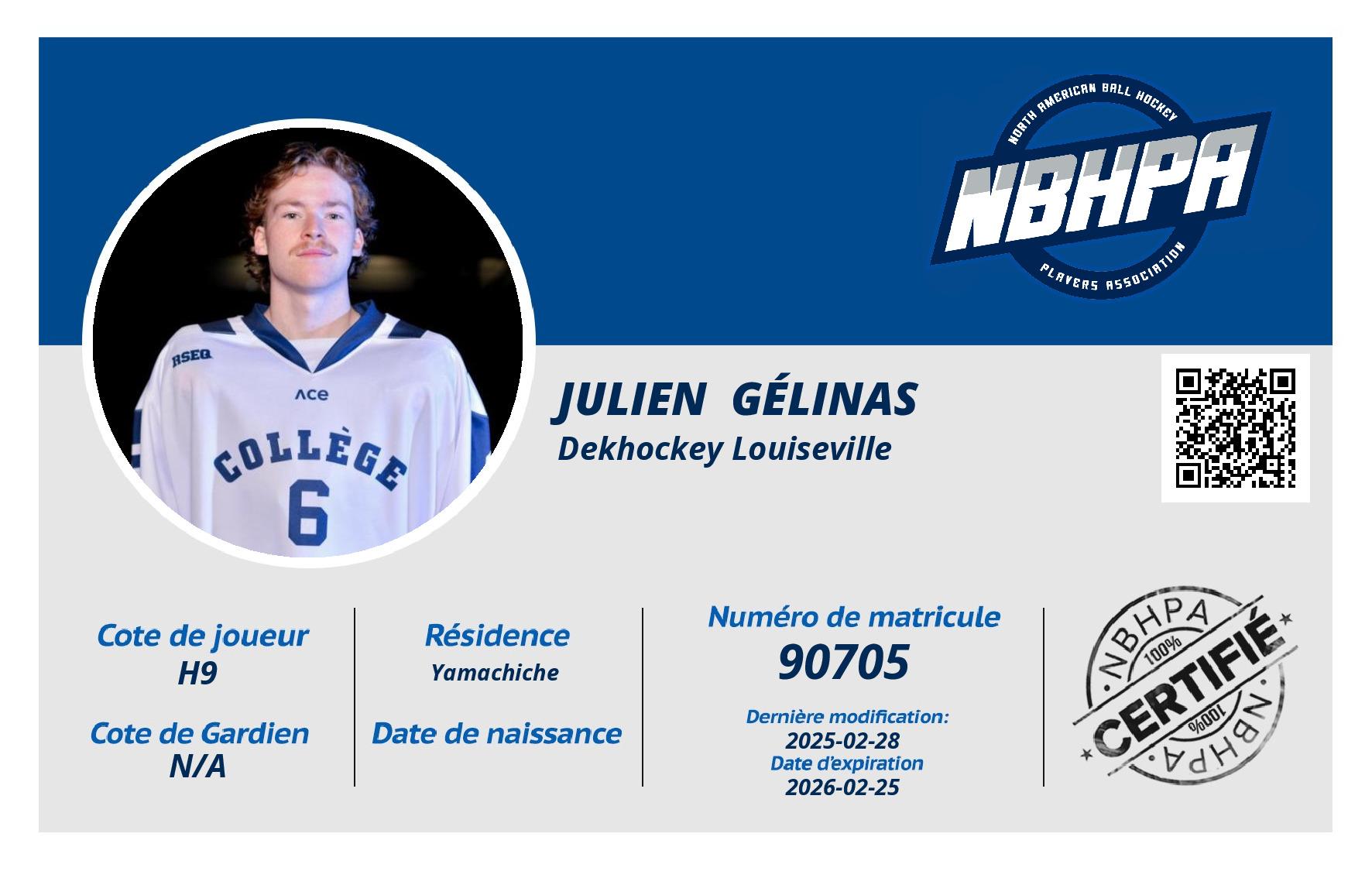 Julien  Gélinas 