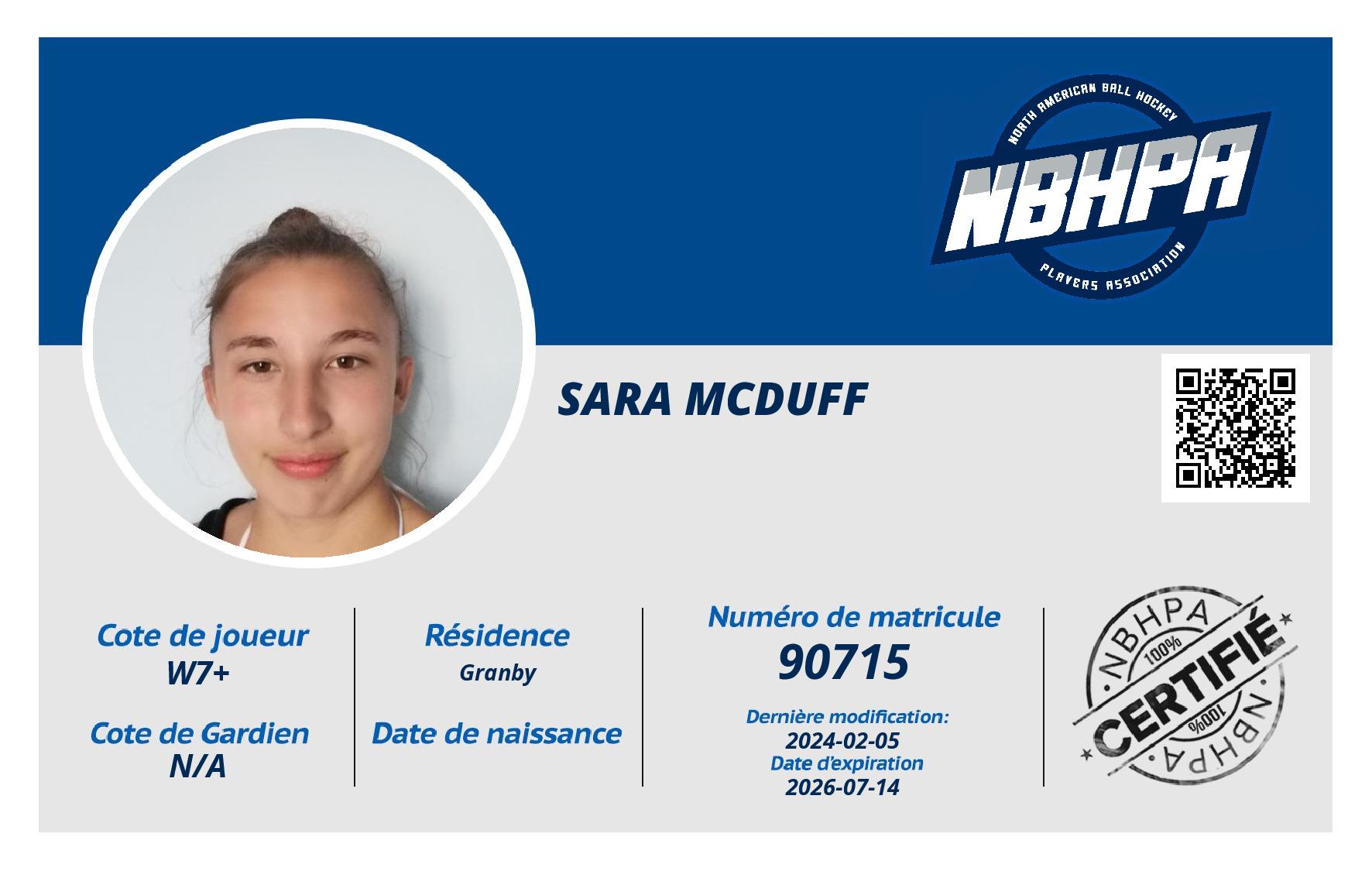Sara Mcduff