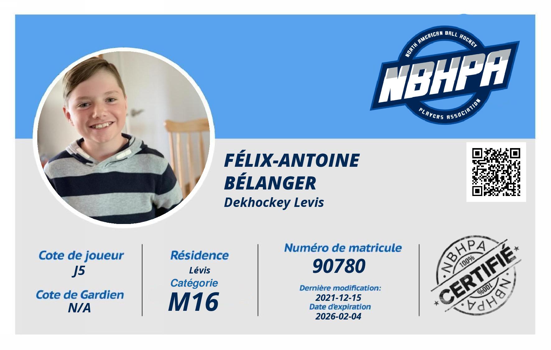 Félix-Antoine  Bélanger