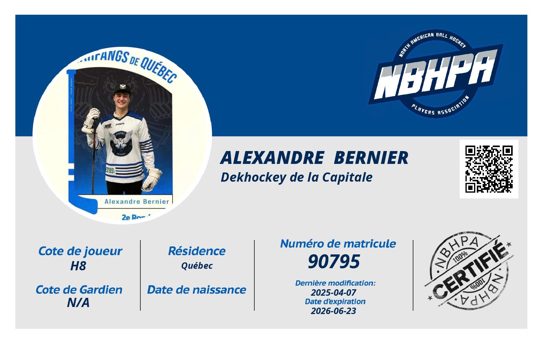 Alexandre  Bernier