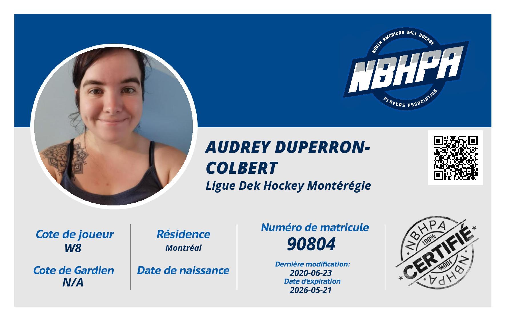Audrey Duperron-Colbert