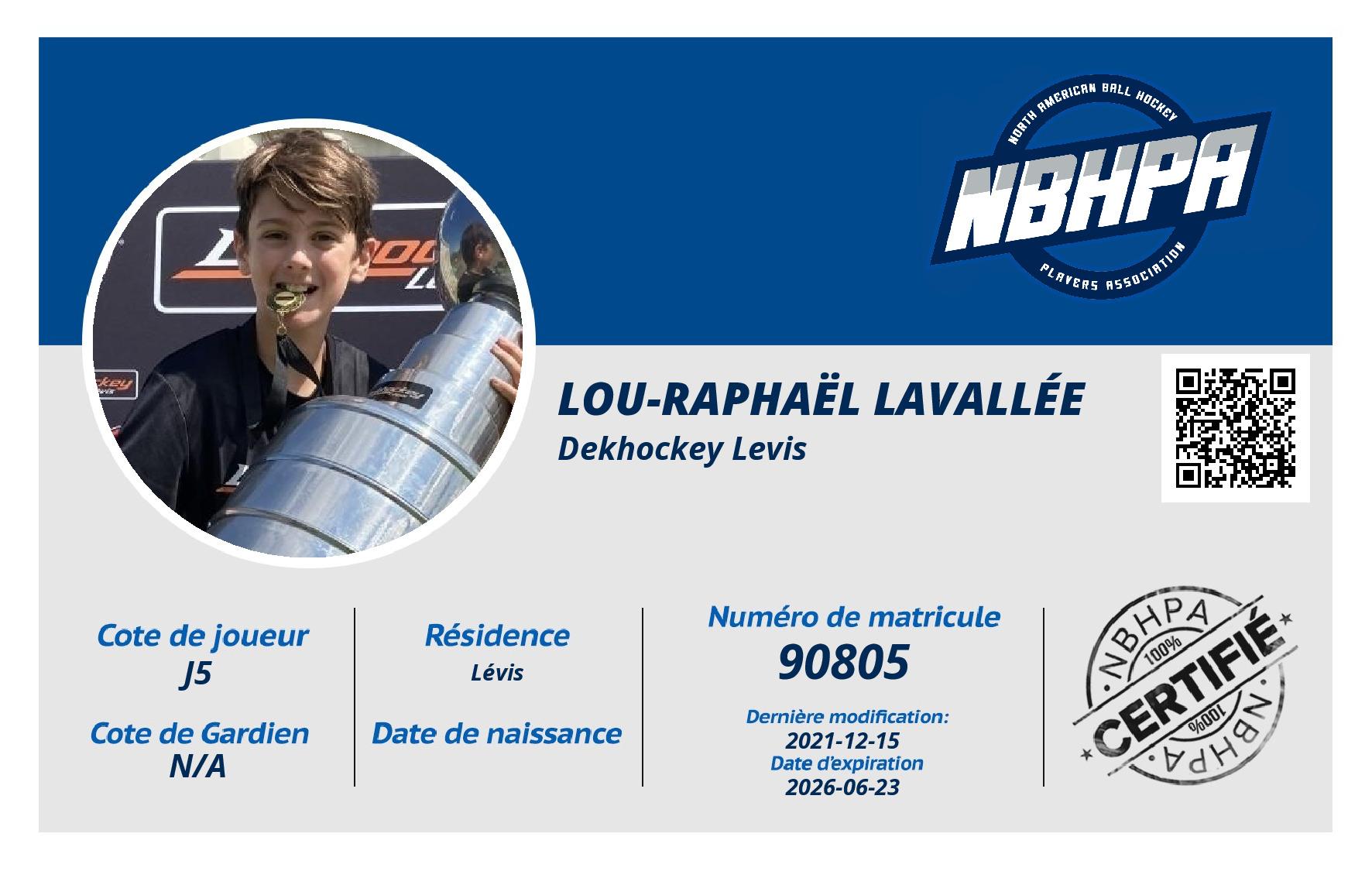 Lou-Raphaël Lavallée 
