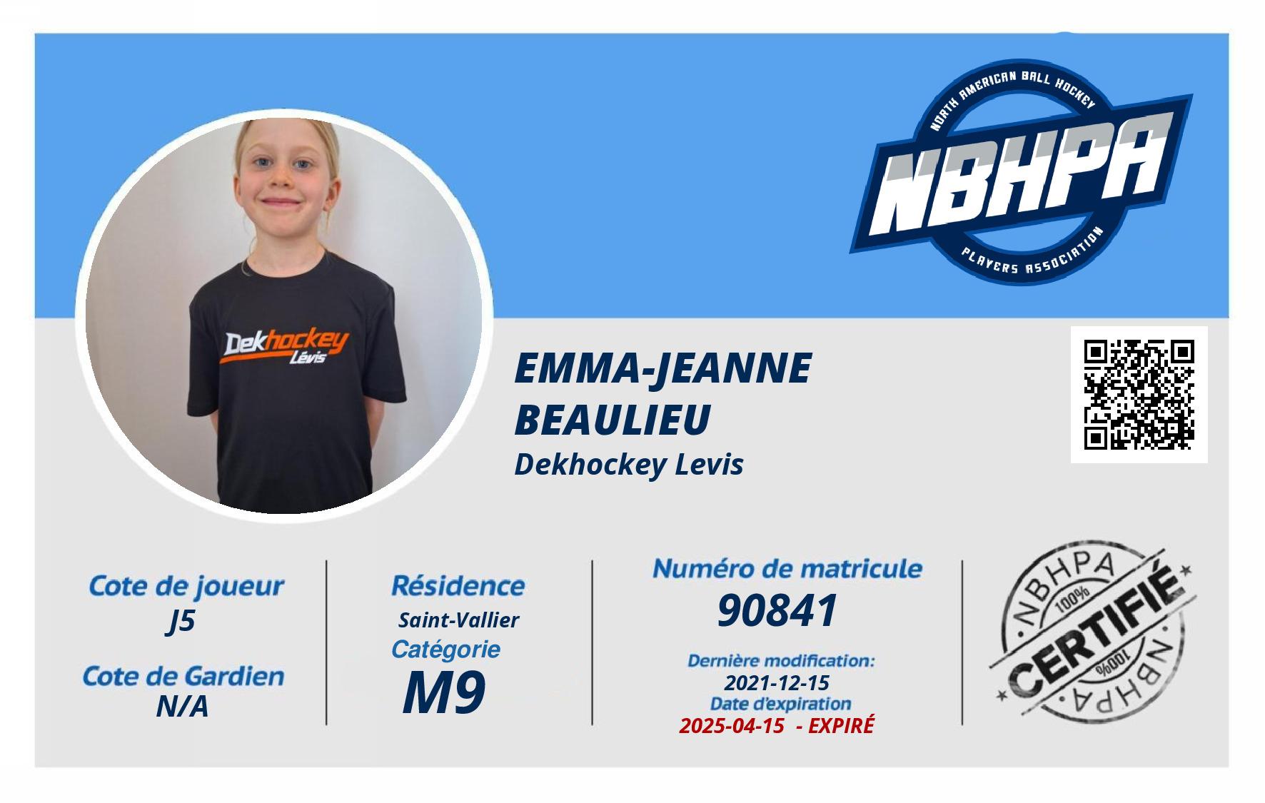 Emma-Jeanne Beaulieu
