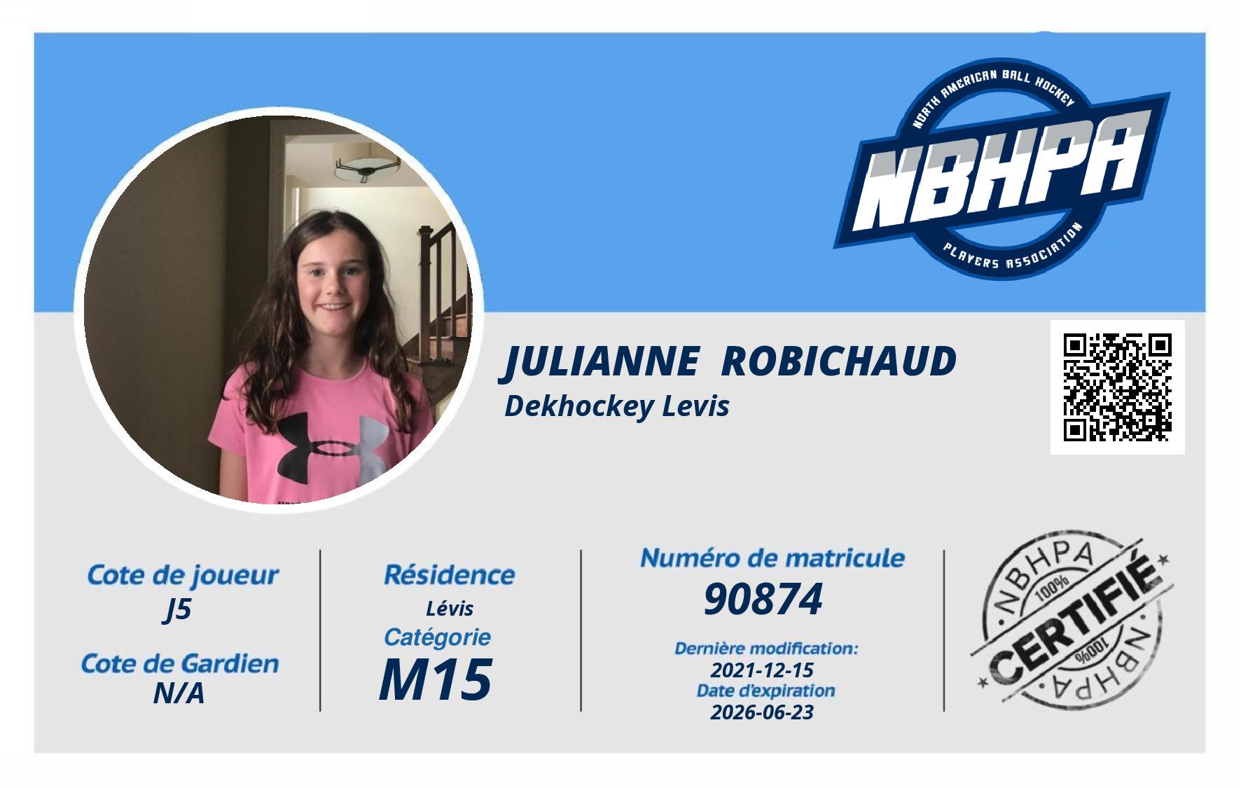 Julianne  Robichaud 