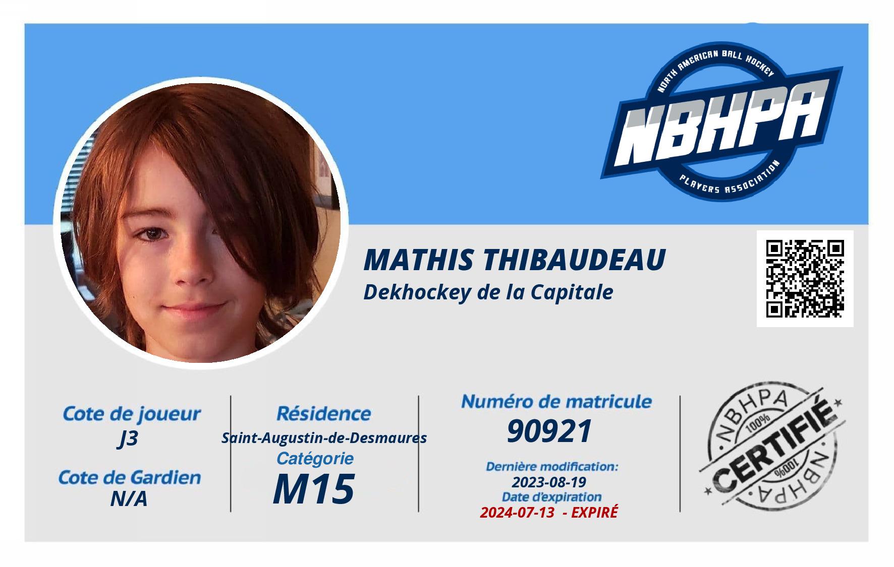 Mathis Thibaudeau