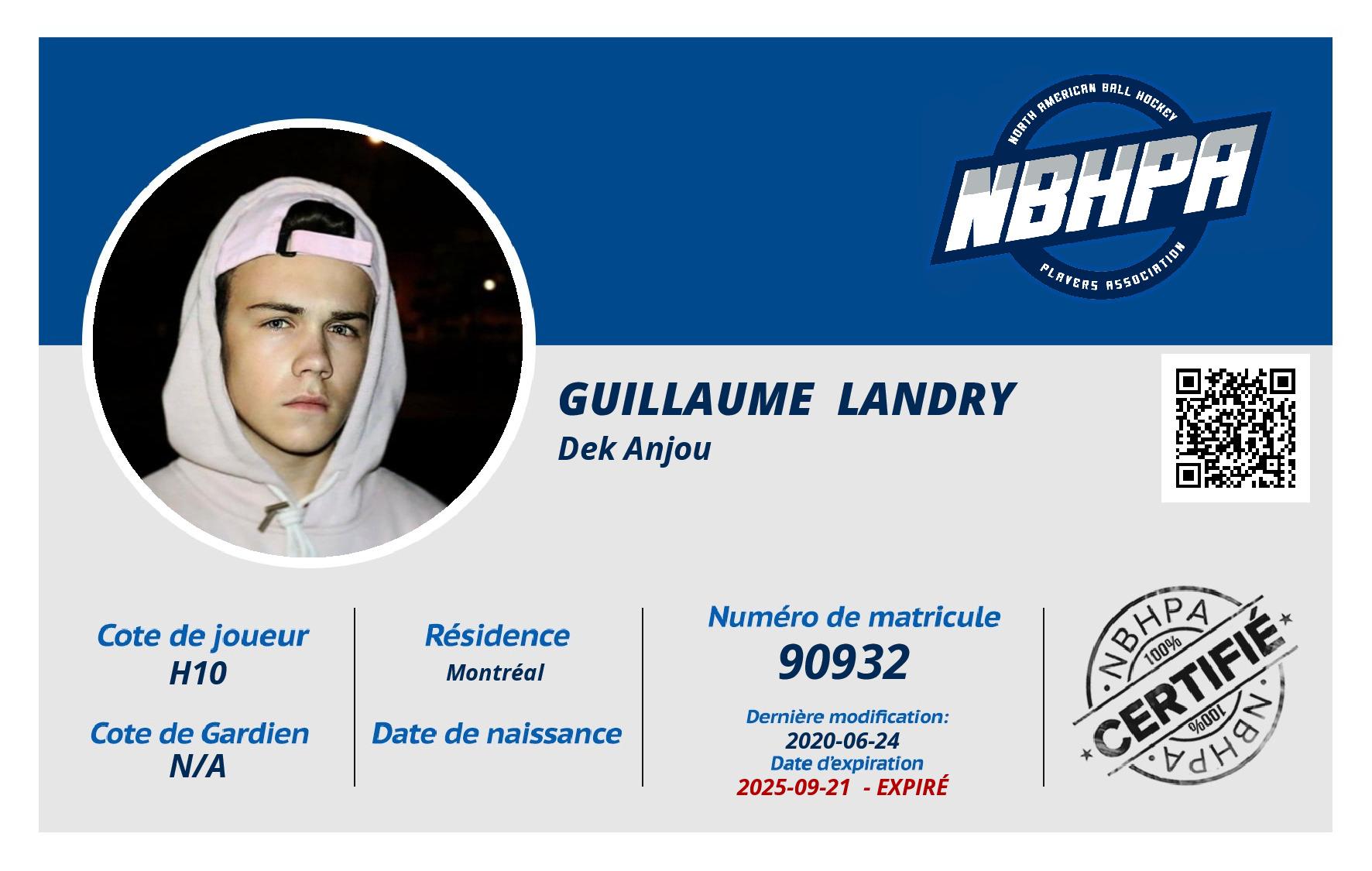 Guillaume  Landry 