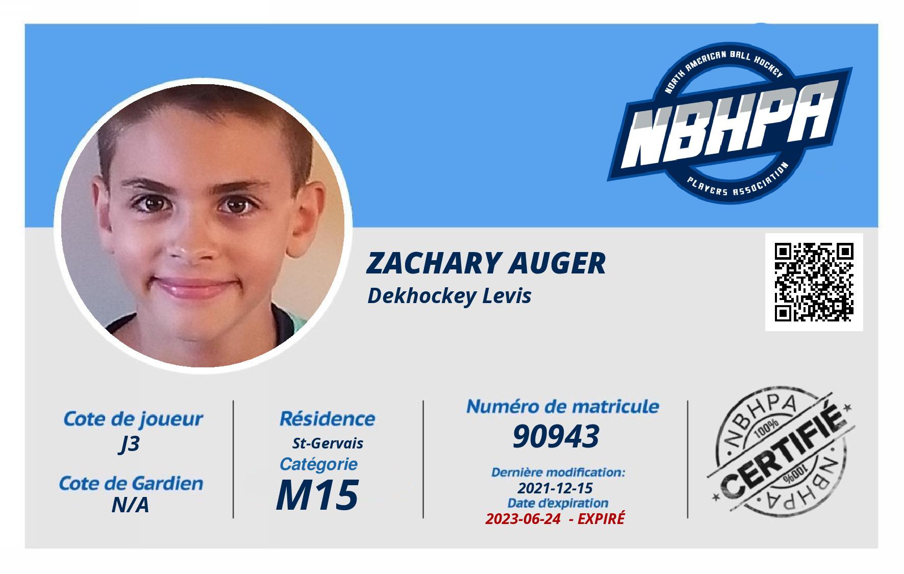 Zachary Auger