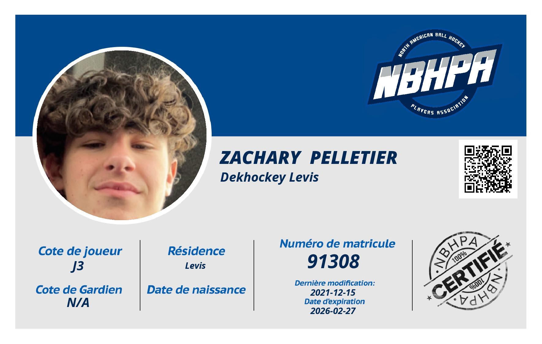 Zachary  Pelletier 