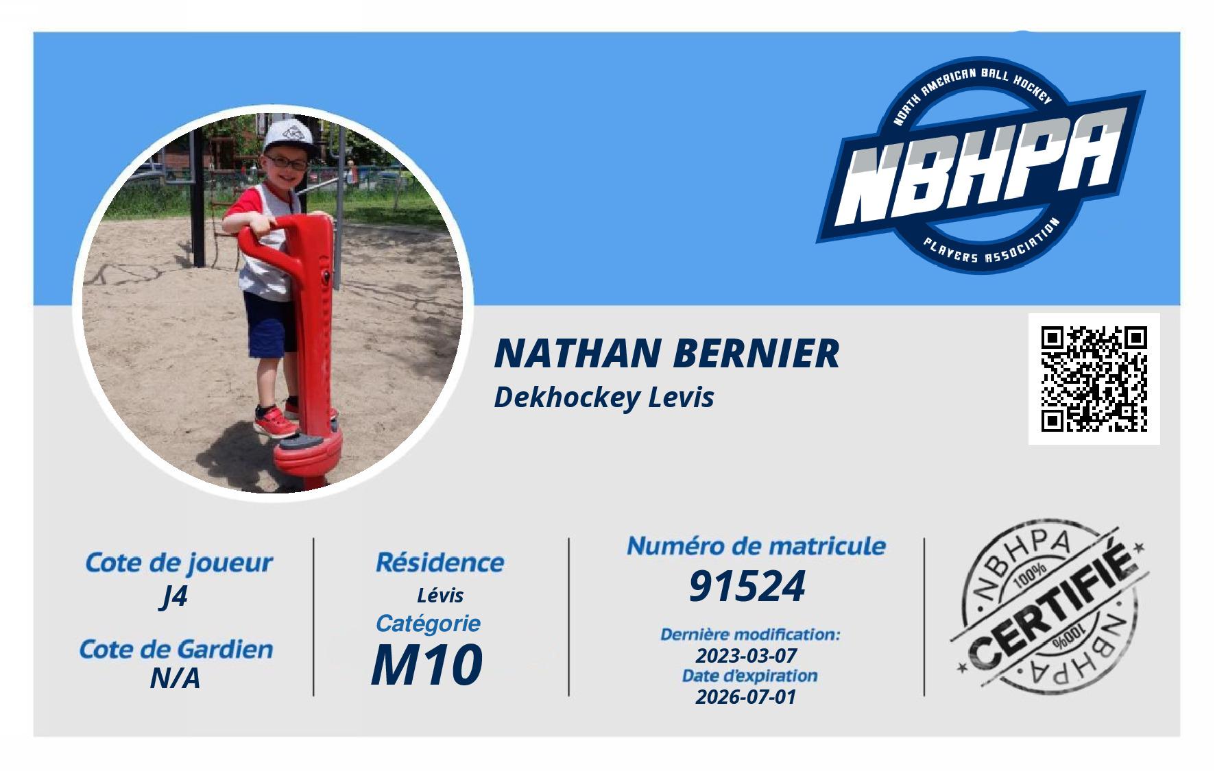 Nathan Bernier