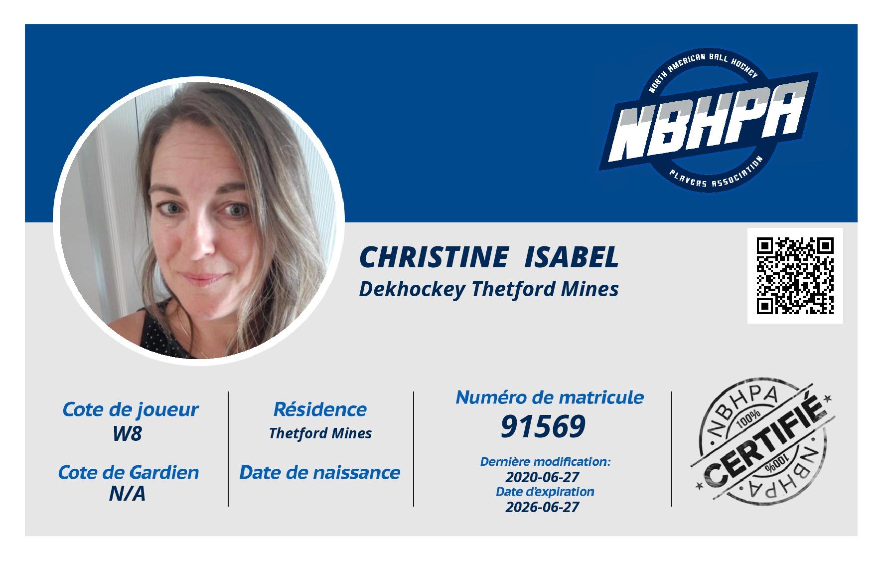 Christine  Isabel