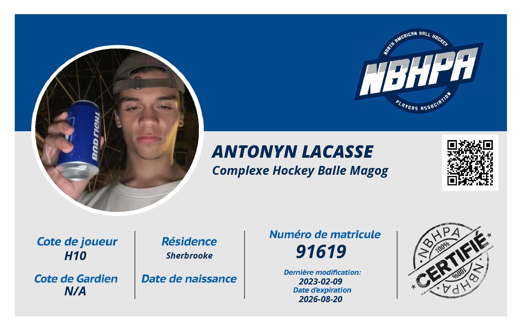 Antonyn Lacasse