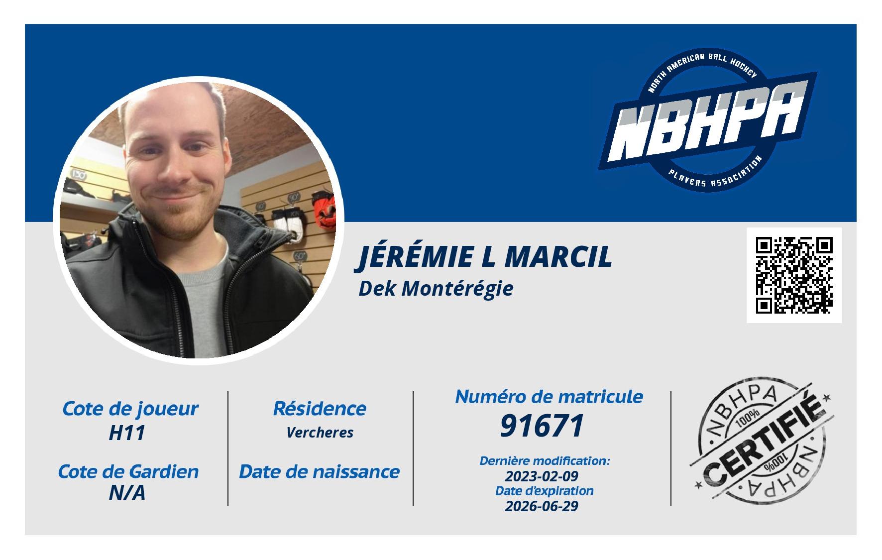Jérémie L Marcil