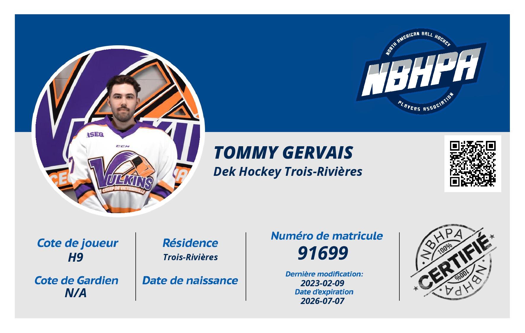 Tommy Gervais