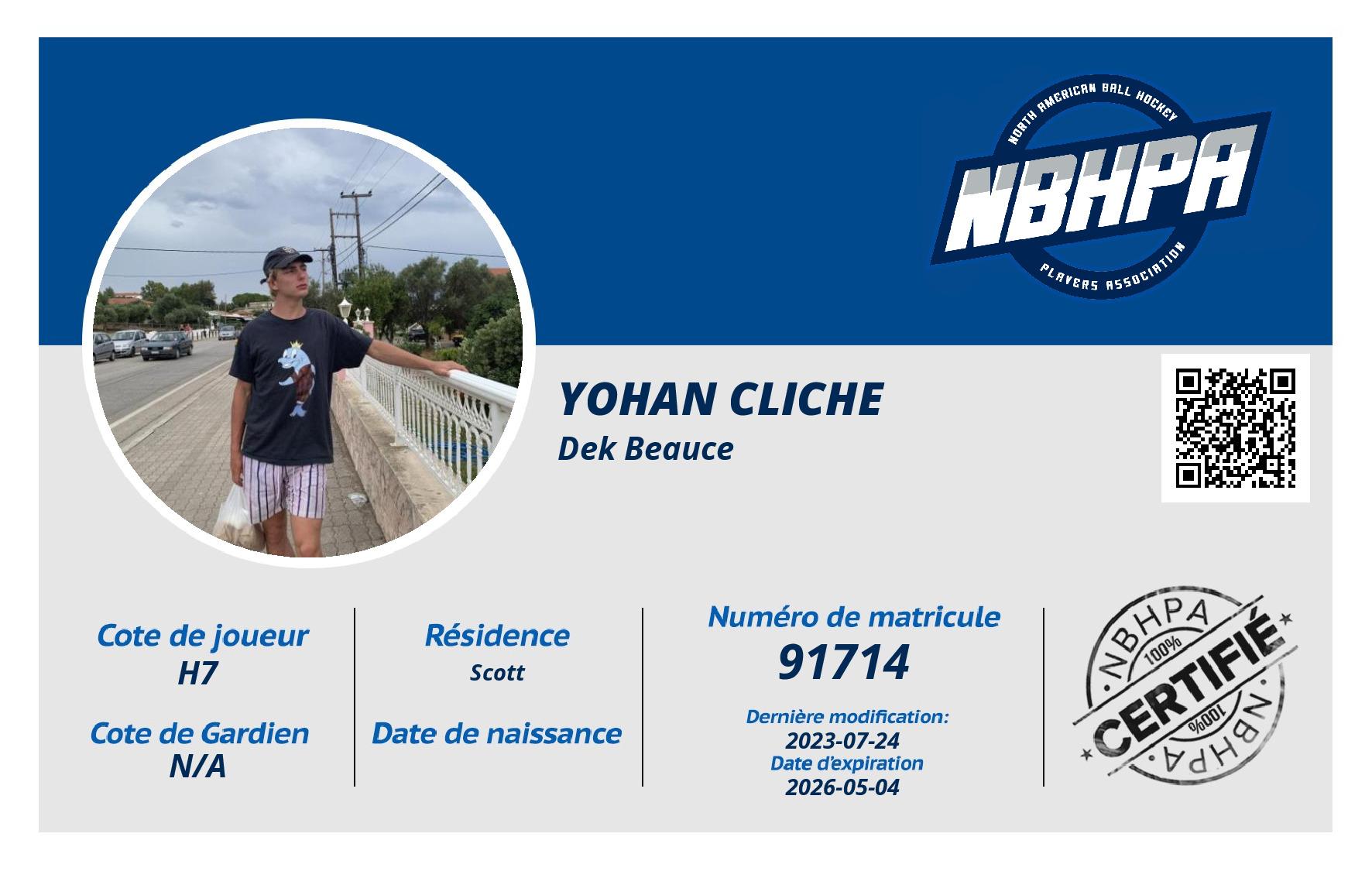 Yohan Cliche