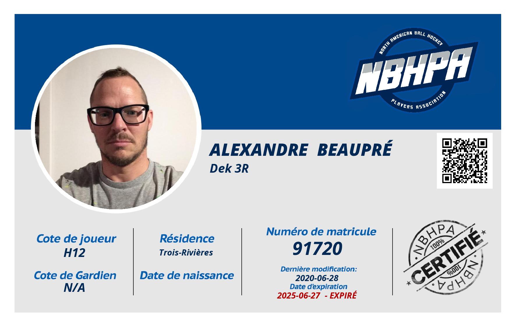 Alexandre  Beaupré