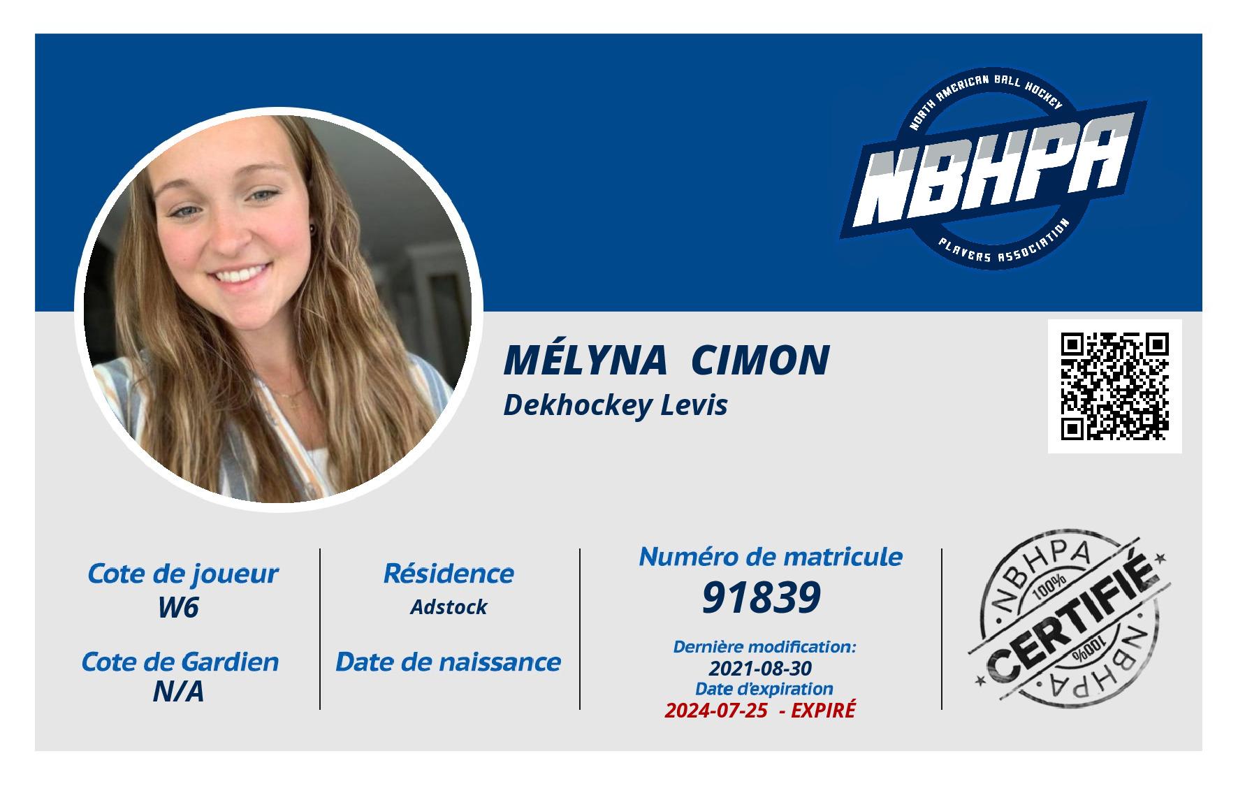 Mélyna  Cimon