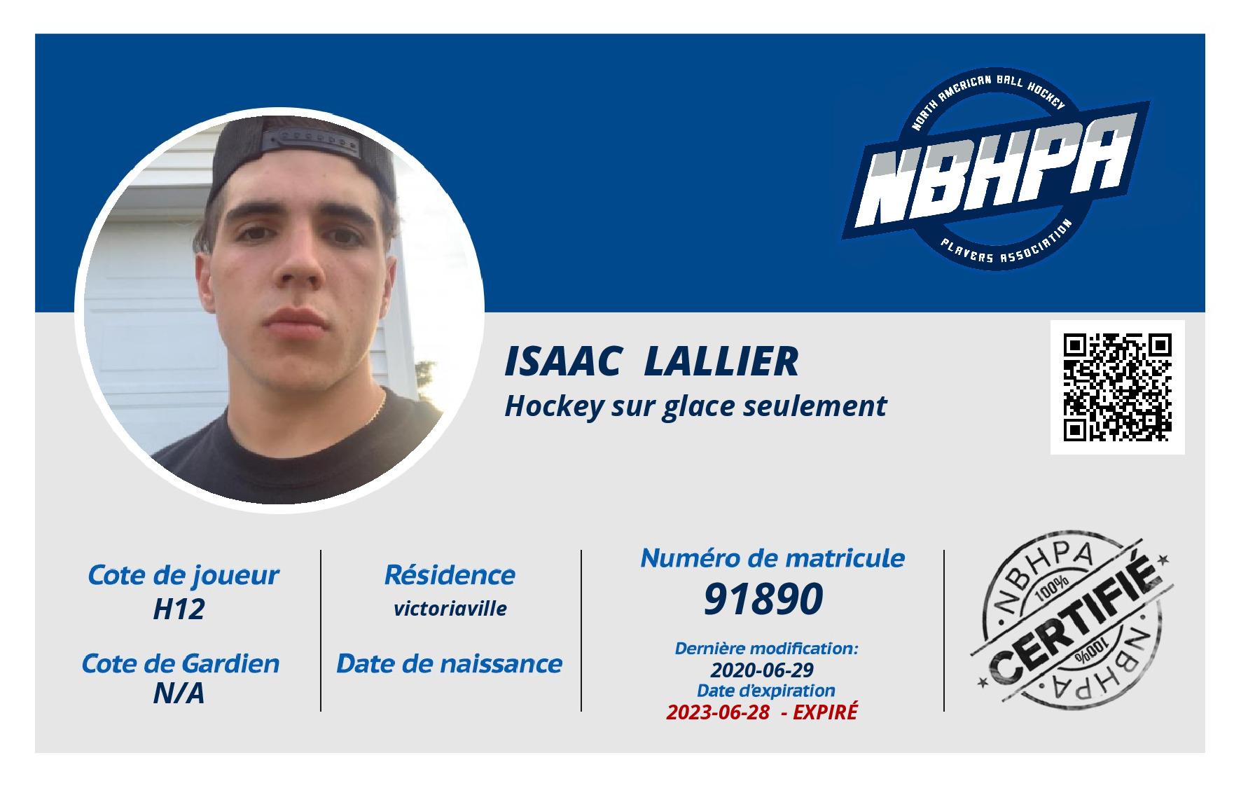 Isaac  Lallier