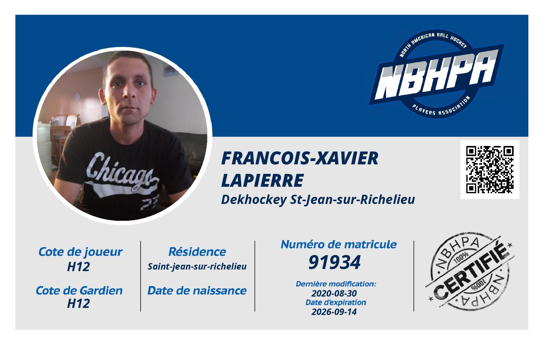 Francois-Xavier Lapierre