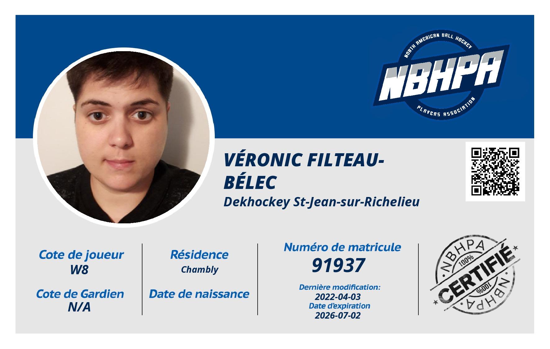 Véronic Filteau-Bélec