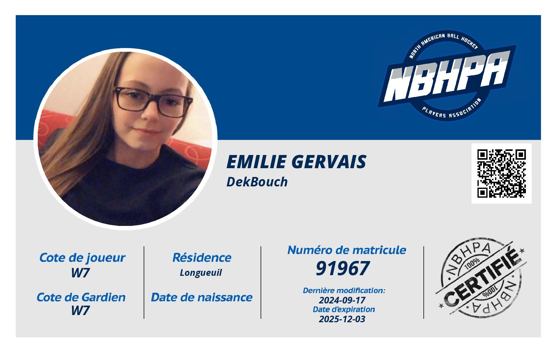Emilie Gervais