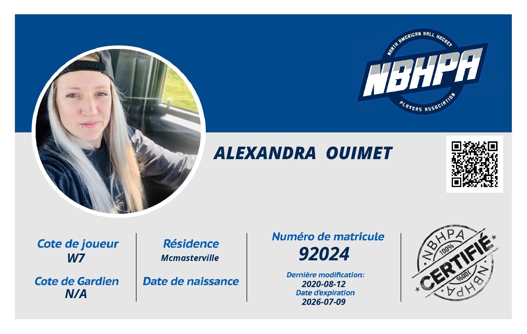 Alexandra  Ouimet
