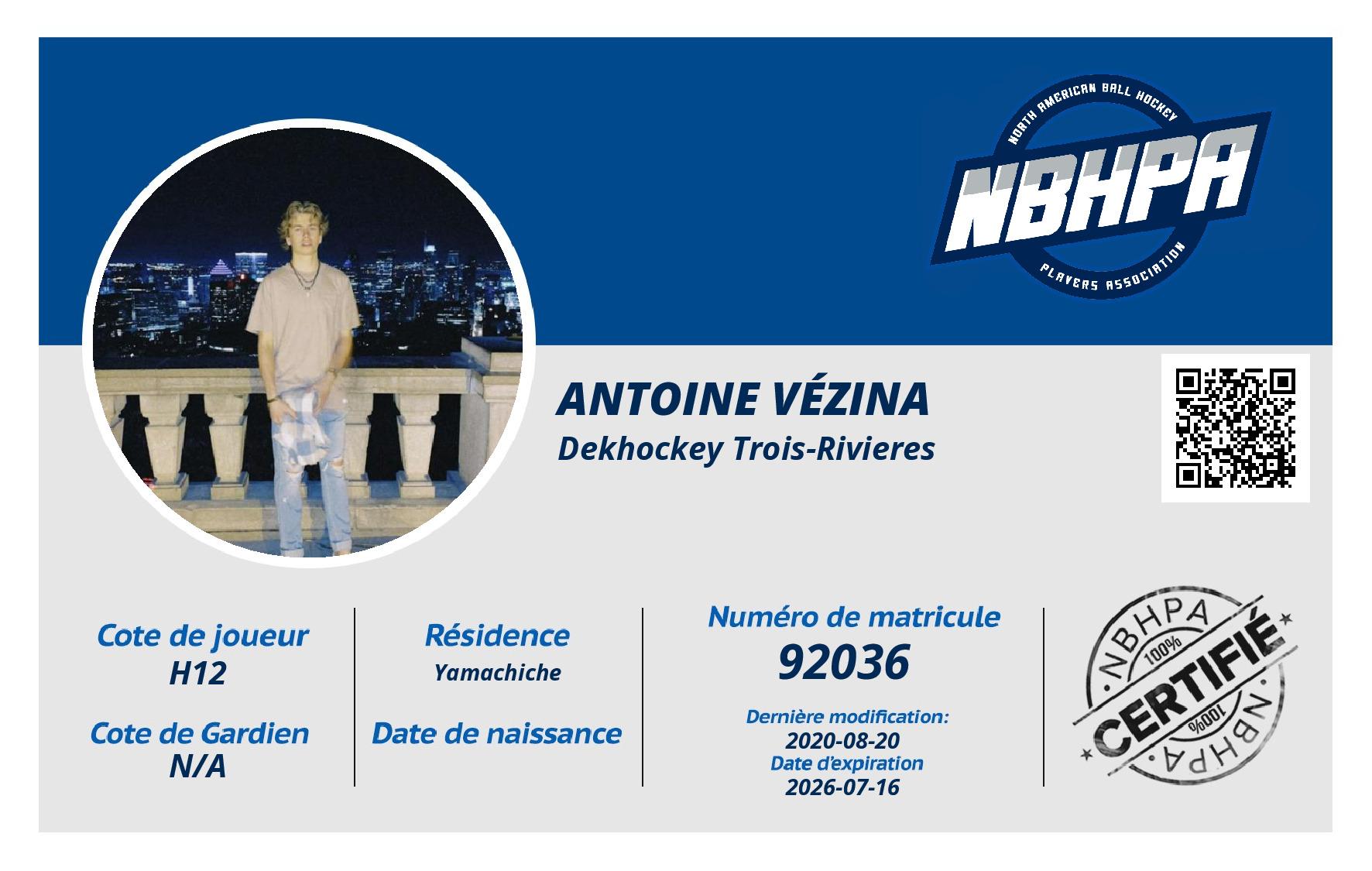 Antoine Vézina
