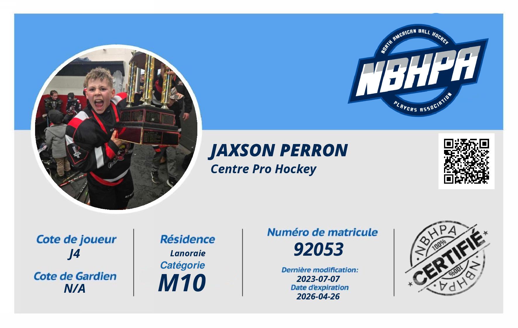 Jaxson Perron