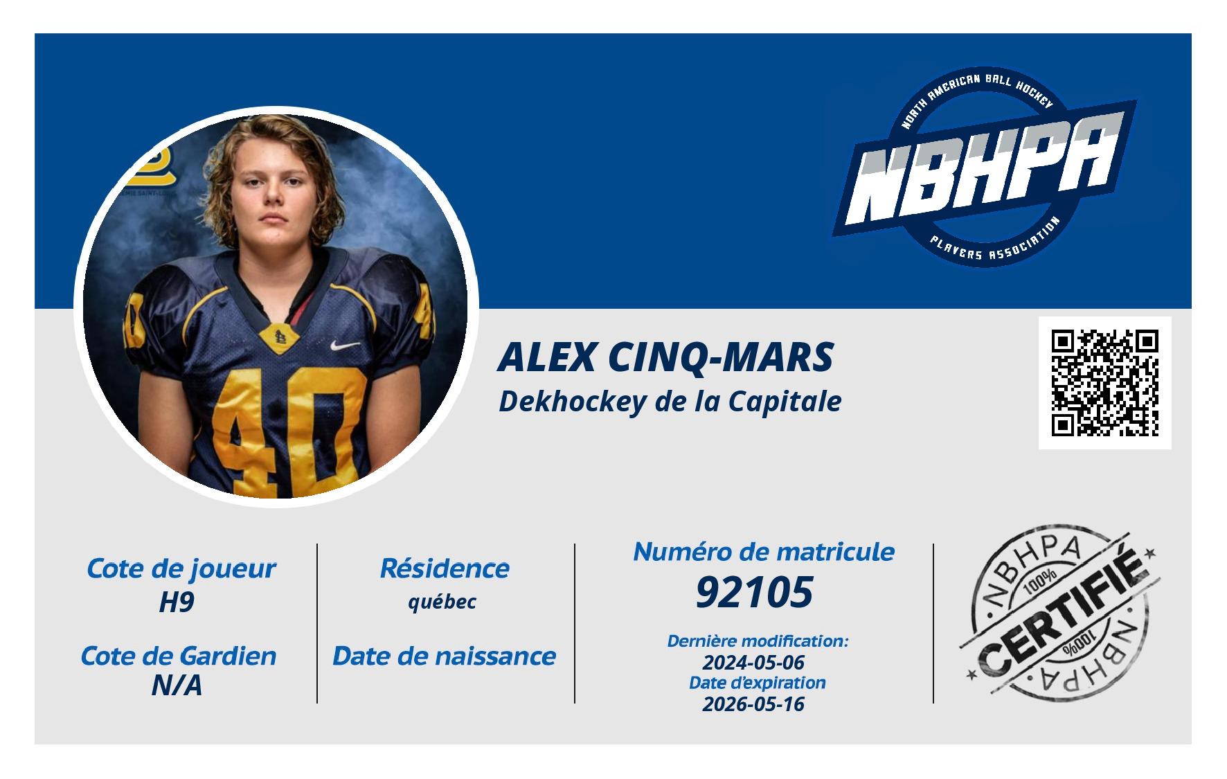 Alex Cinq-Mars
