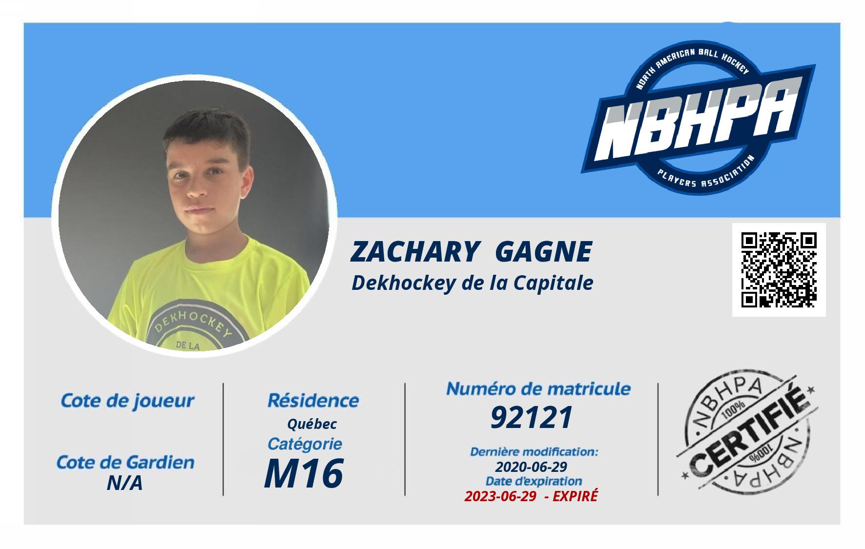 Zachary  Gagne