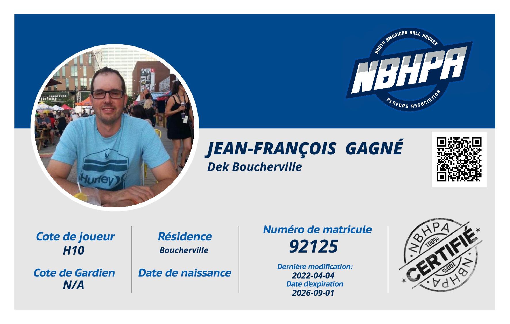 Jean-François  Gagné 