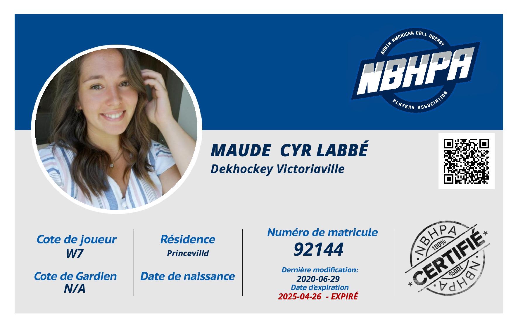 Maude  Cyr Labbé