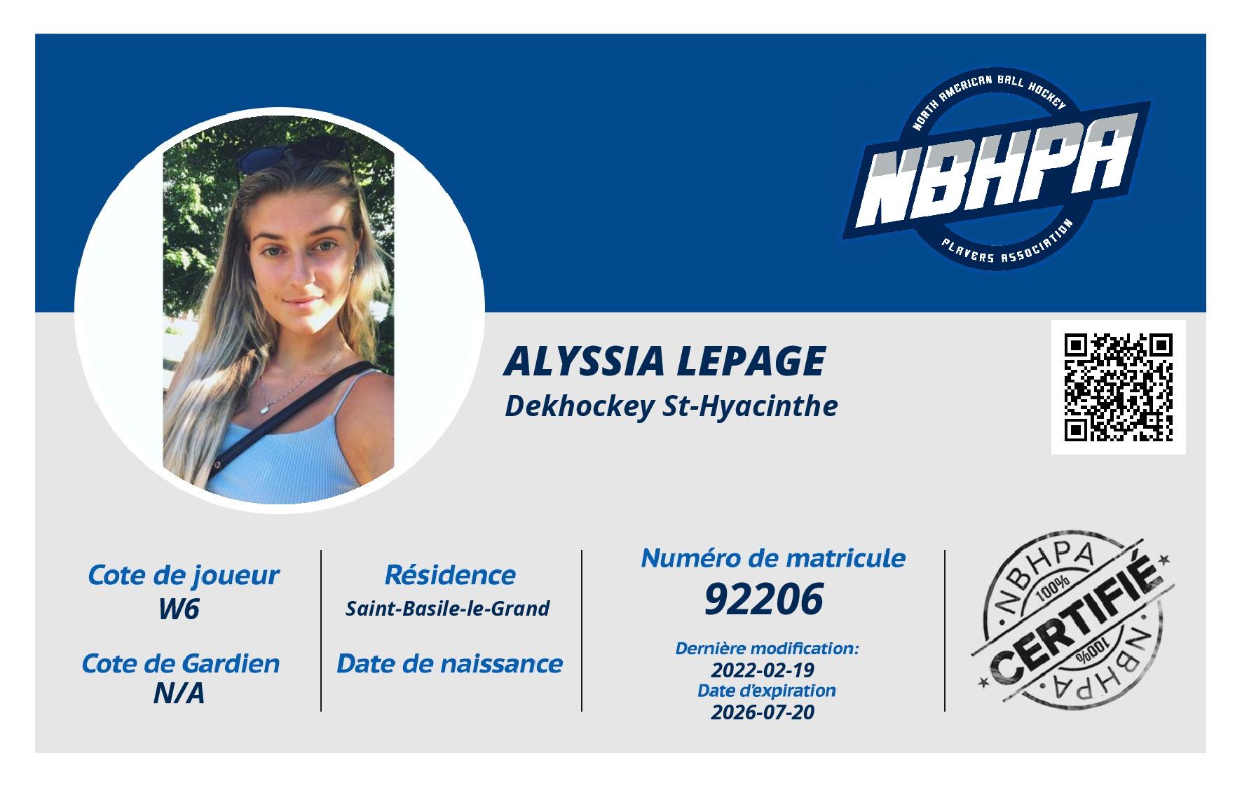 Alyssia Lepage