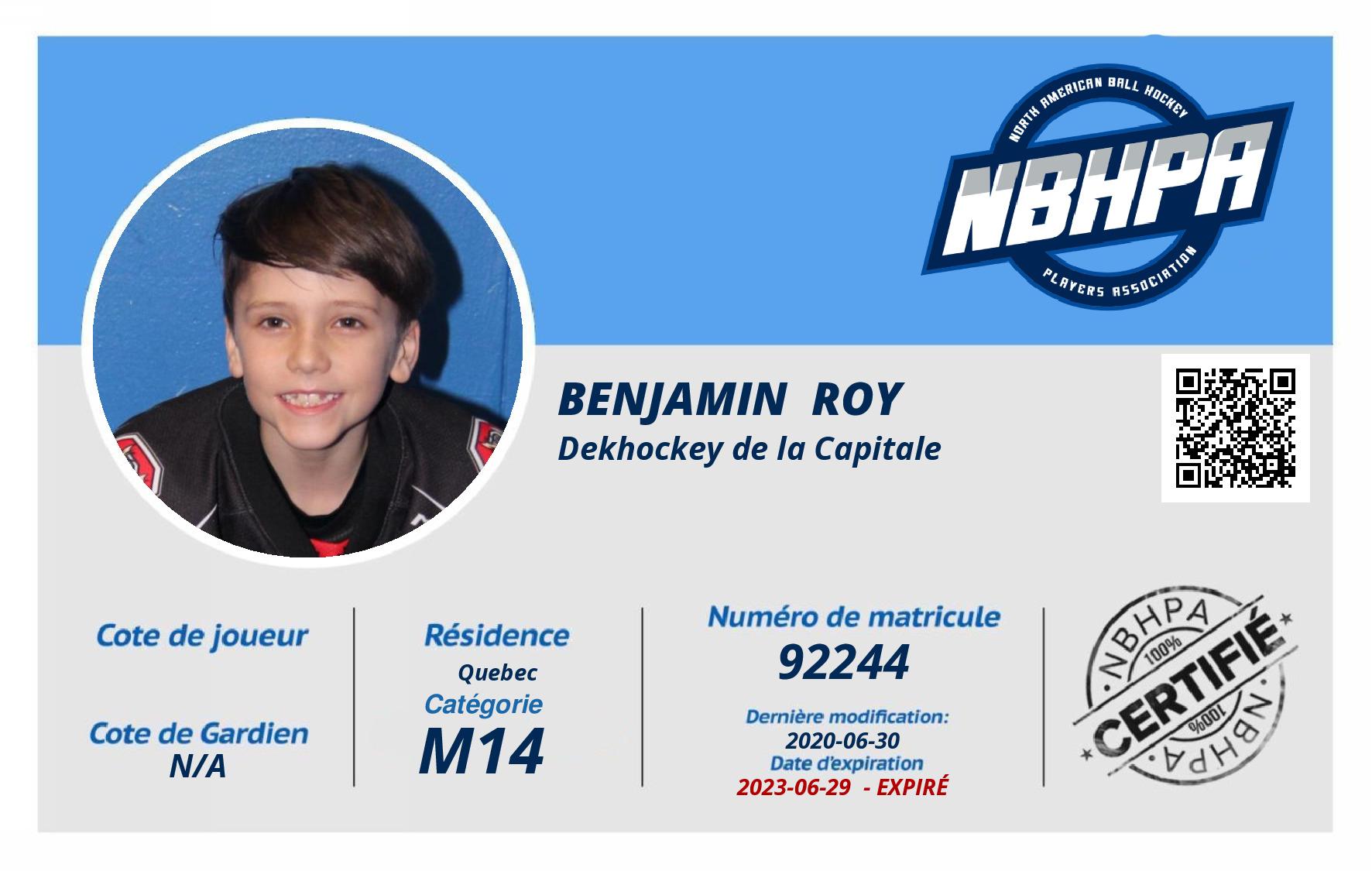 Benjamin  Roy