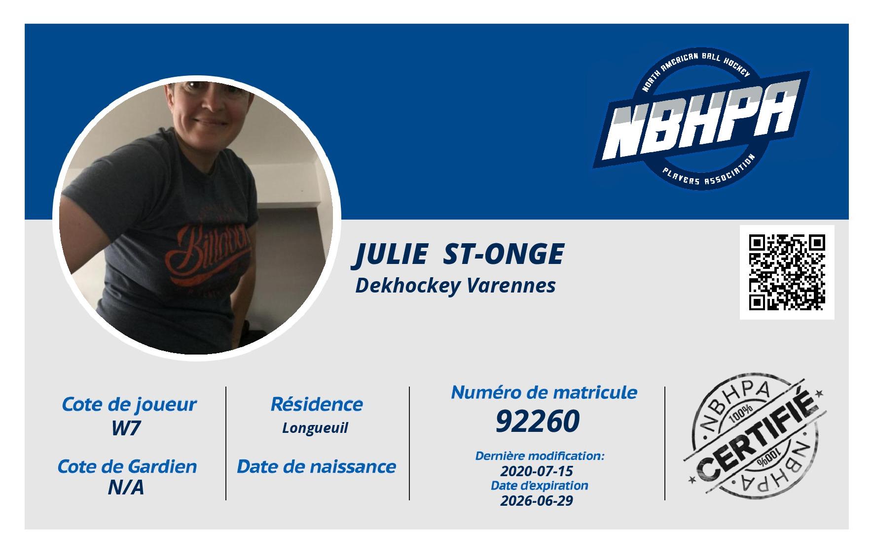 Julie  St-onge